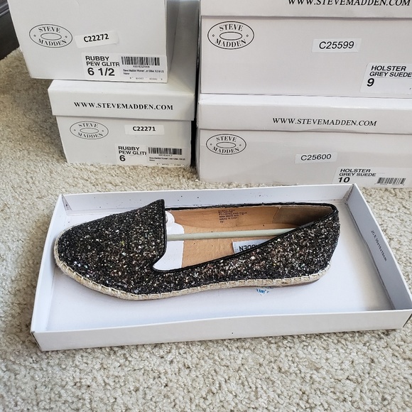 steve madden glitter loafers